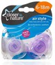 Tommee Tippee Closer to Nature Air Style Soothers 6-18 months (2 Pack) - Purple image number 1