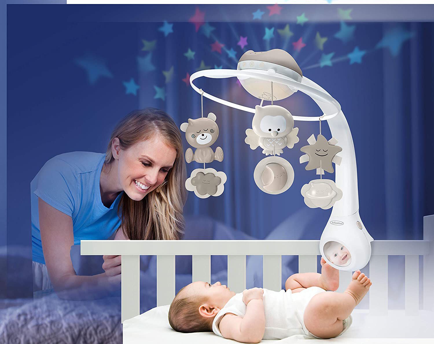 Infantino 3 -in-1 Projector Musical Mobile image number 2