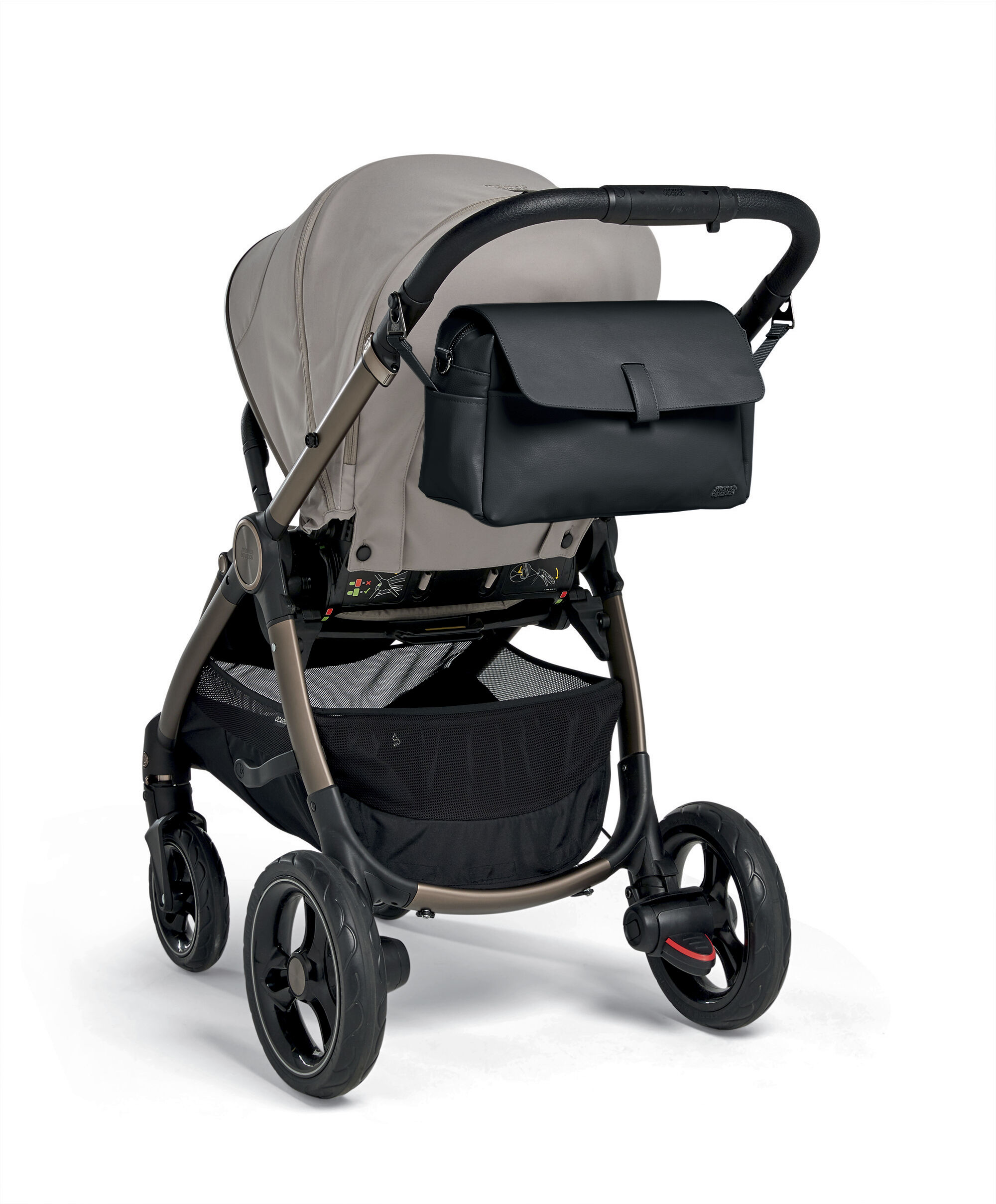 Stroller Organiser - Eco Leather Black image number 4