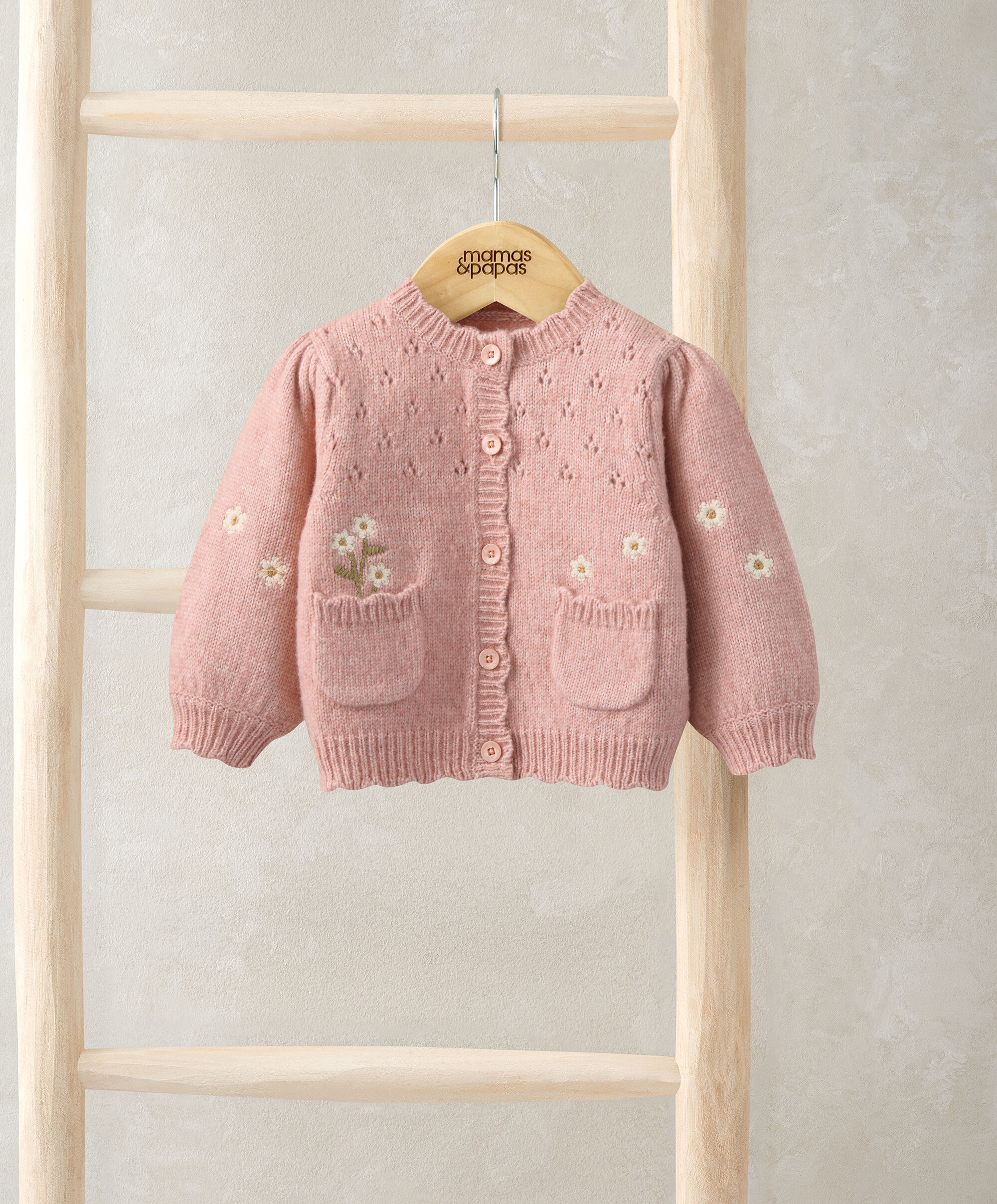 Pink Daisy Cardigan