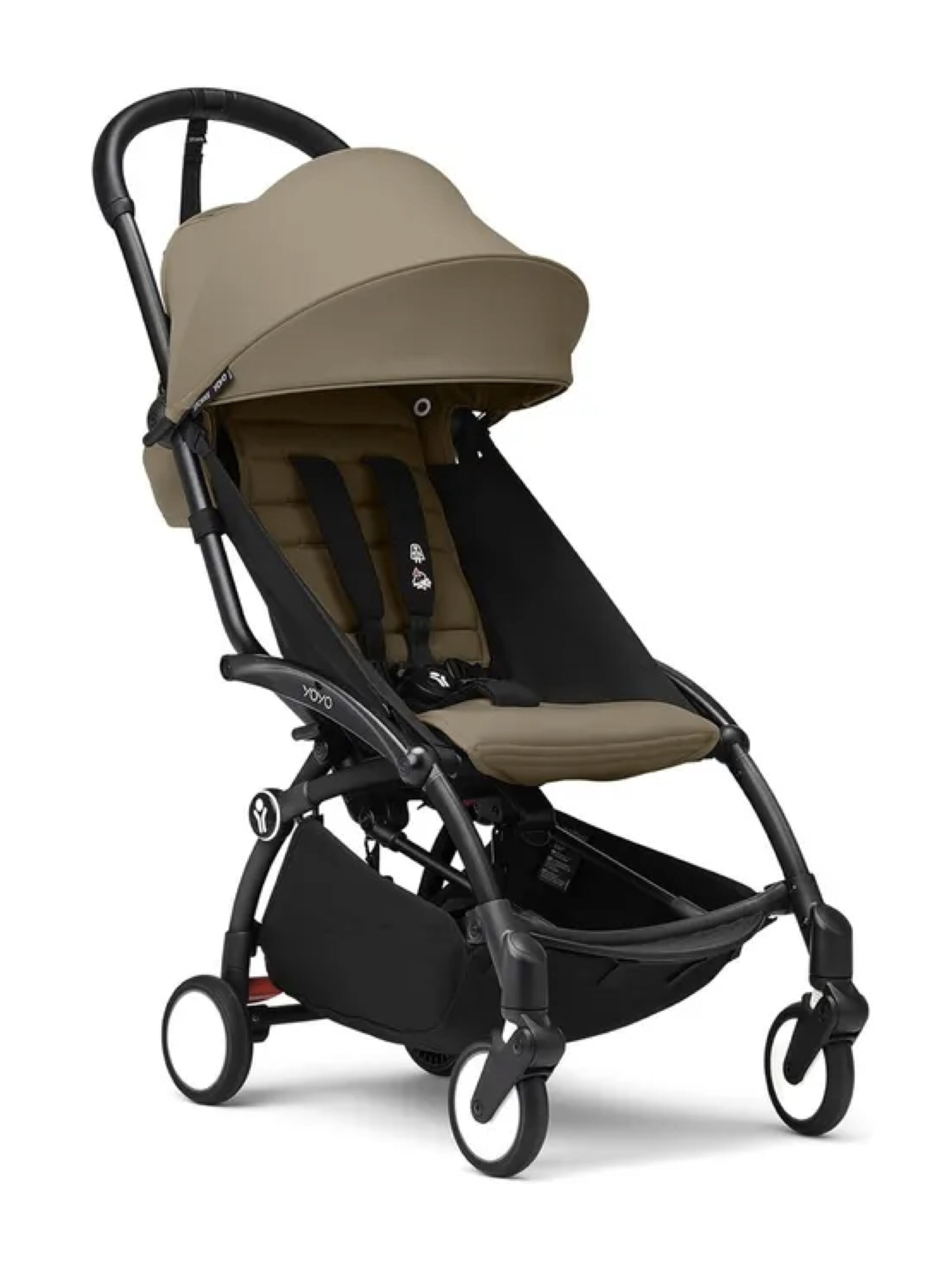 Stokke YOYO3 Black Frame with 6+ Color Pack Toffee (2 Pieces)
