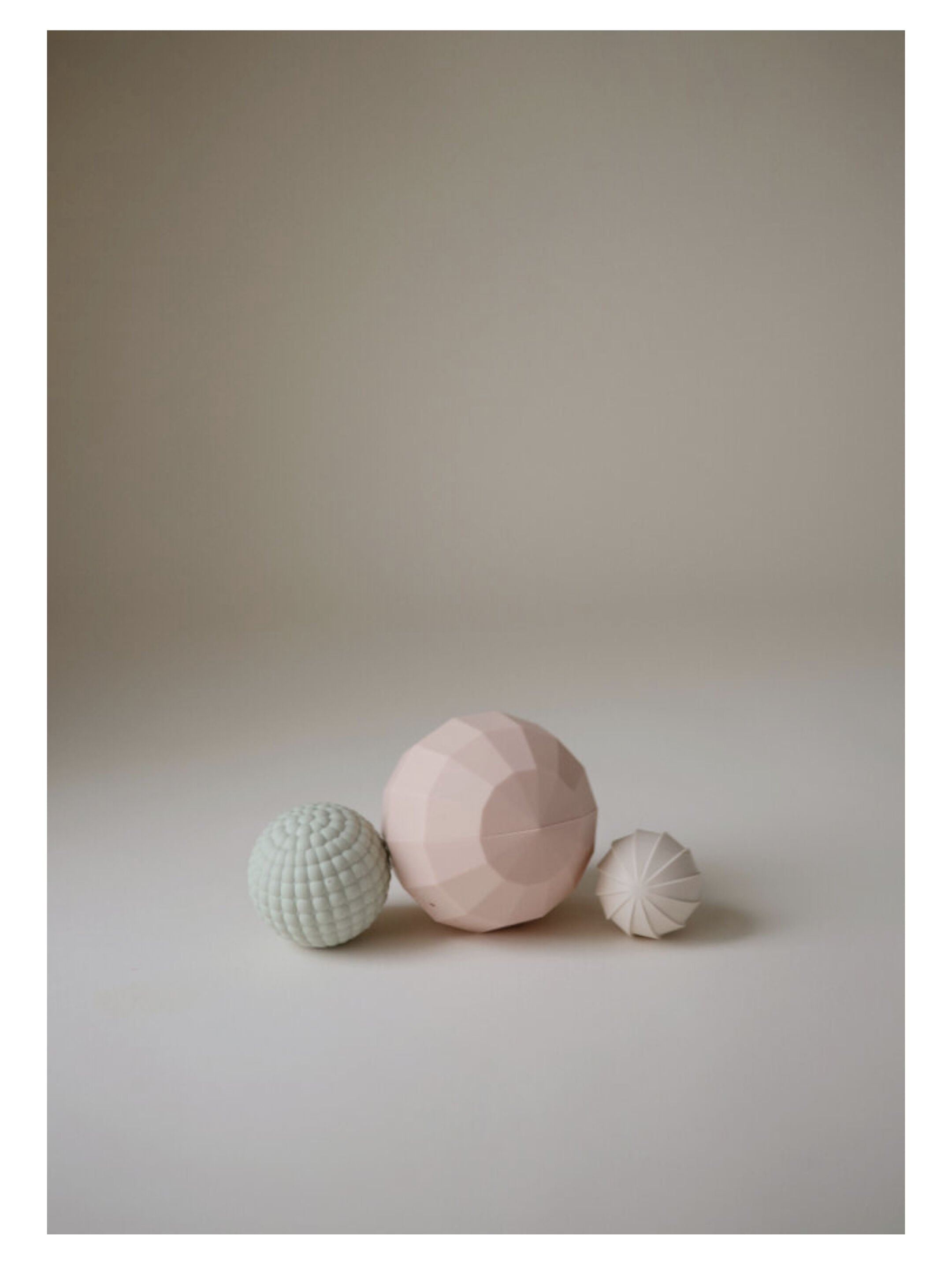 Mushie&nbsp;​​Nesting Spheres Sensory Toy Blush image number 7
