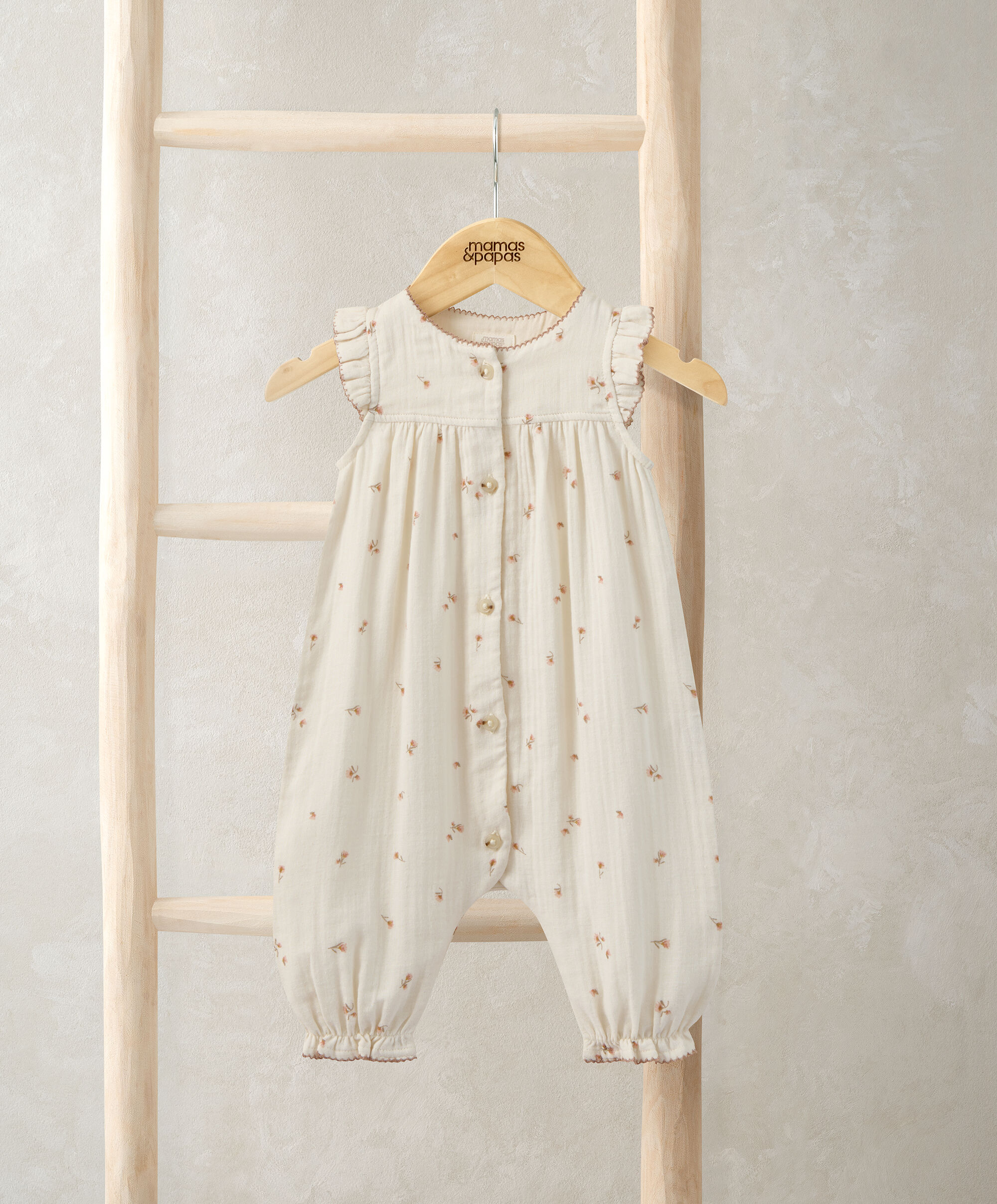 Frill Shoulder Romper image number 1