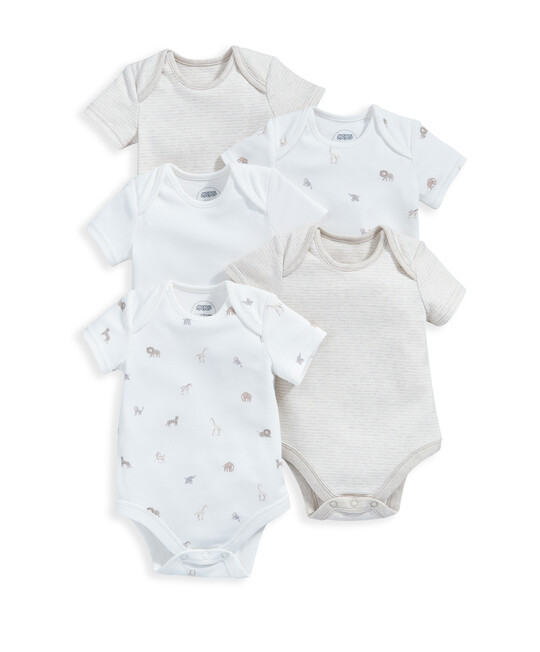 Born Wild Sleepsuits (Pack of 3) - Sand image number 2