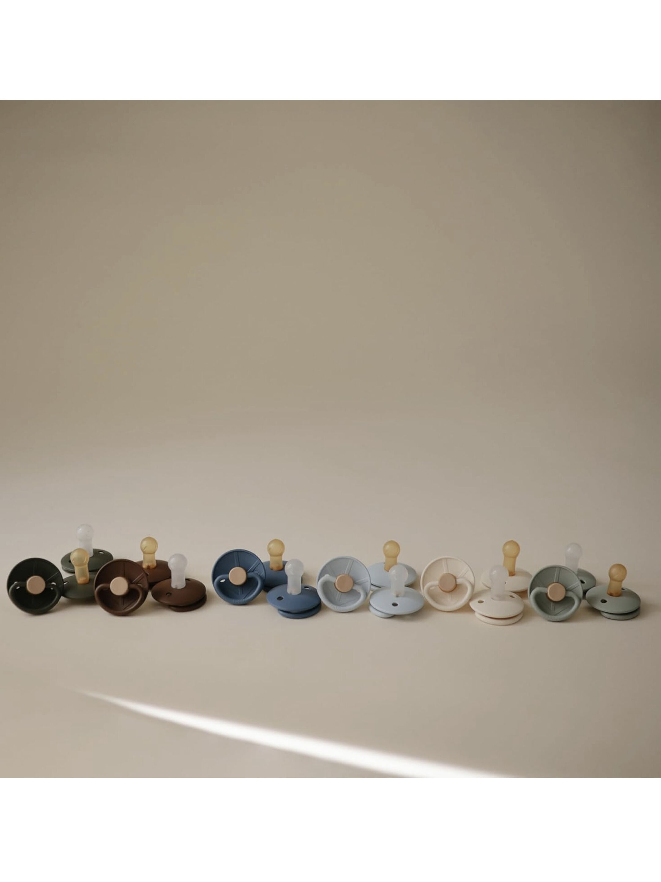 FRIGG Little Viking Latex Baby Pacifier 0-6M 2-Pack Ocean View/Cream - Size 1 image number 7