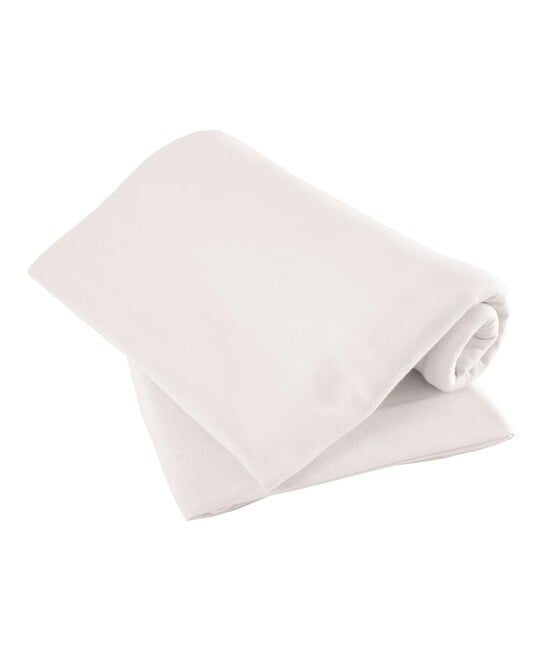 White Fitted Sheets - (Travel cot) Pack of 2 image number 2