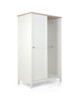 Harwell 4 Piece Cotbed with Dresser Changer, Wardrobe, and Essential Pocket Spring Mattress Set- White image number 17