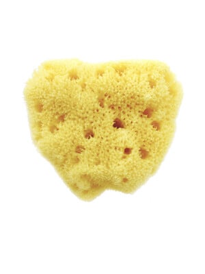 Babu Bellini Premium Fine Silk Sea Sponge 10cm - Natural Baby Bath Sponge