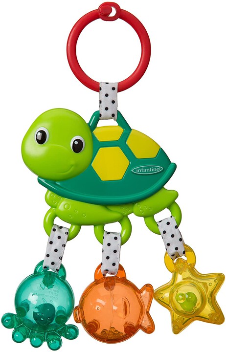Infantino jingle sea charms turtle (green) image number 2