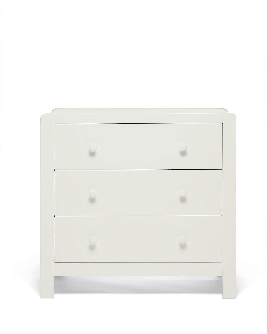 Dover 3 Drawer Dresser & Changer Unit - White image number 2