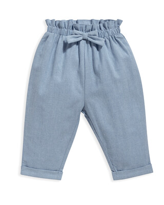 Chambray Paperbag Trousers