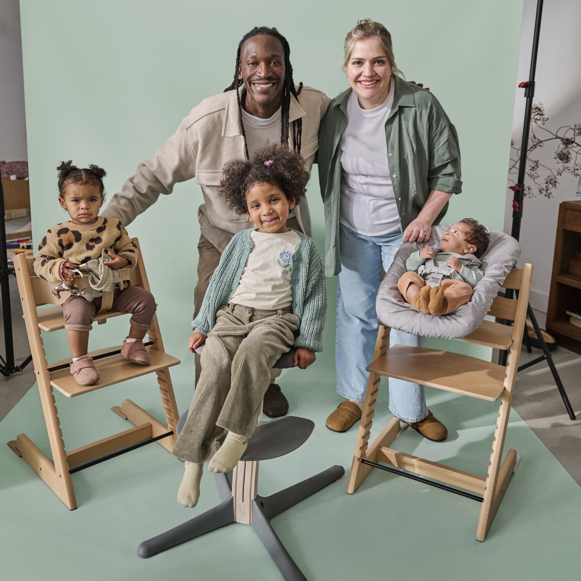 Stokke Tripp Trapp Chair + Baby & Newborn Set Bundle - Fjord Blue ( 3 pieces) image number 6