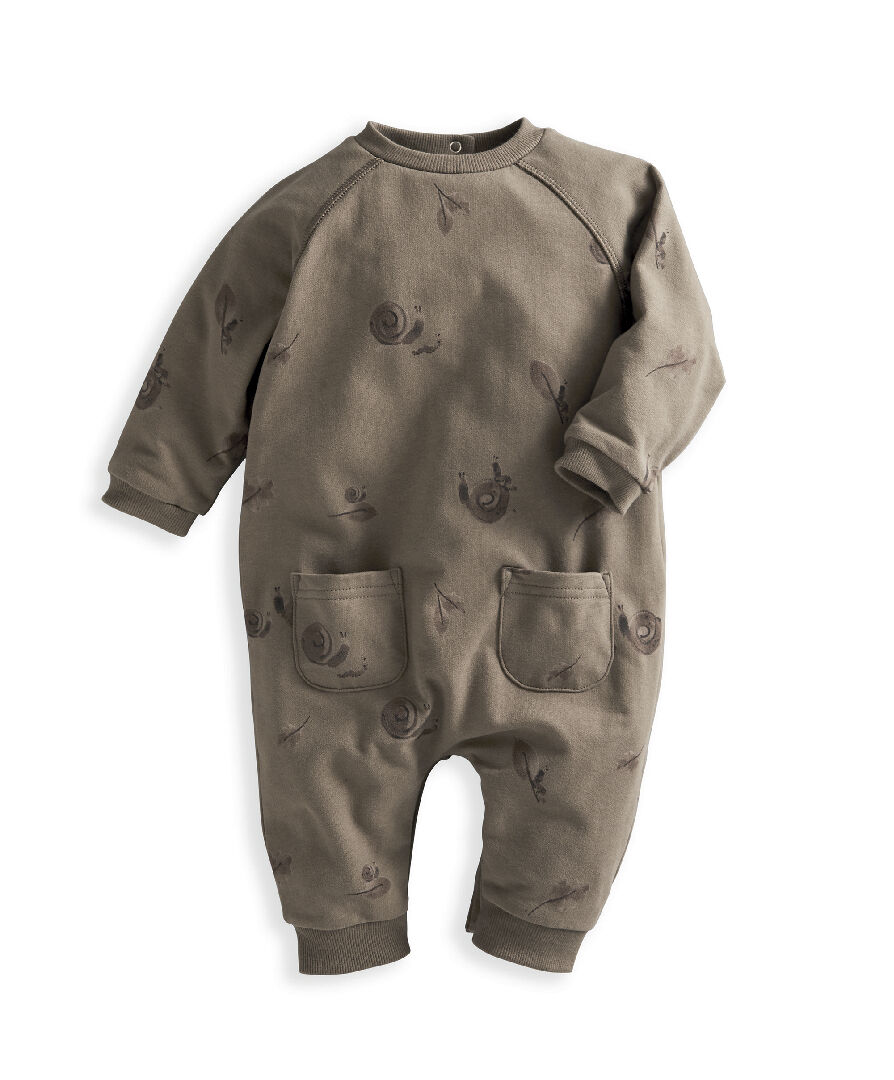 Snail Print Romper image number 2