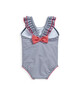 Stripe Frill Swimsuit image number 3