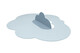 Quut Playmat Cloud Large Dusty Blue image number 2