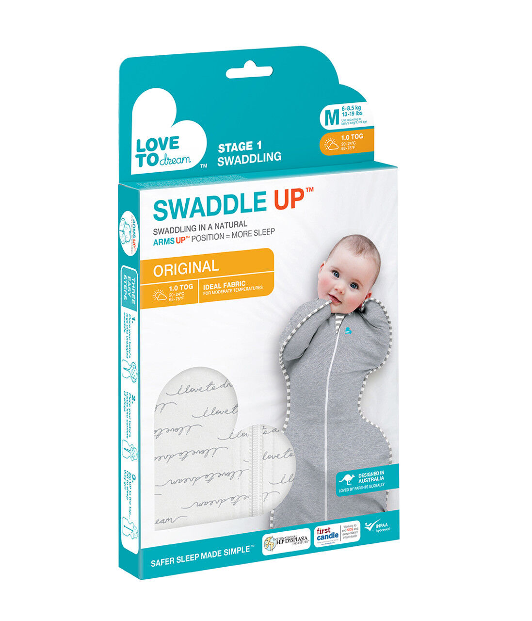 Love To Dream Swaddle Up Sleeping Bag White - 0 -6 months image number 4
