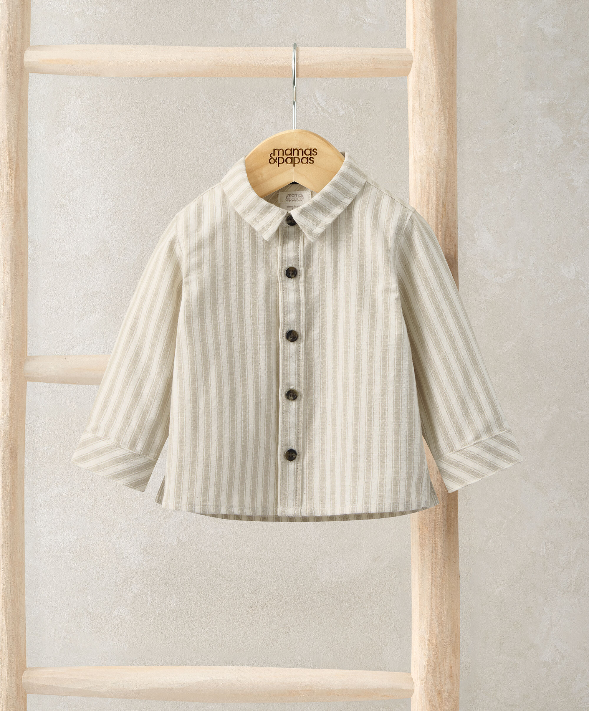 Stripped Long Sleep Shirt image number 1