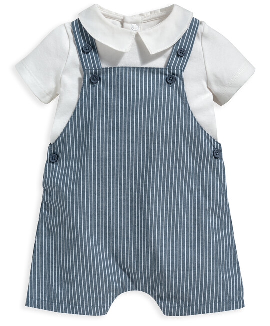 Body Suit & Short Dungarees - Set Of 2 image number 1