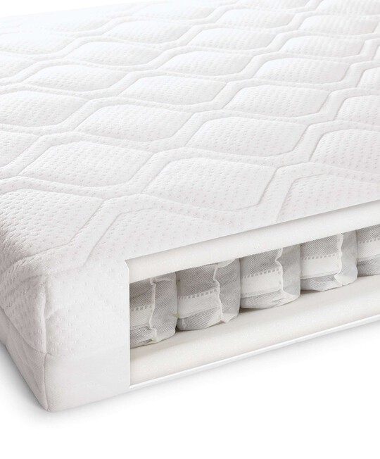 Pocket Sprung Anti-Allergy and Temperature Regulating Cotbed Mattress image number 1
