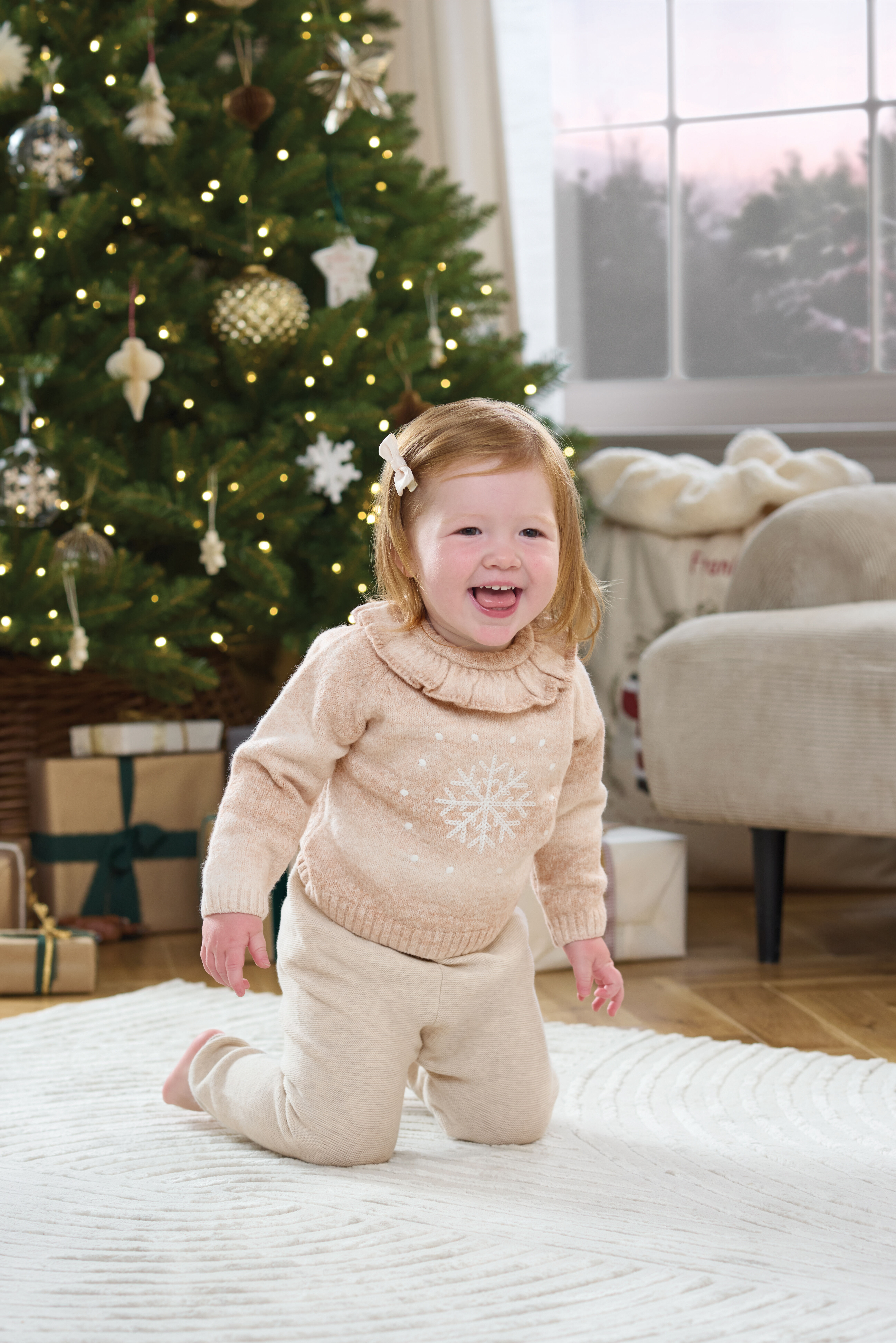 Snowflake Christmas Jumper image number 5