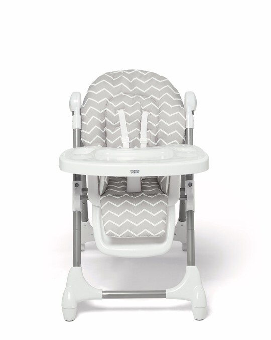 Snax Adjustable Highchair with Removable Tray Insert - Grey Chevron image number 3