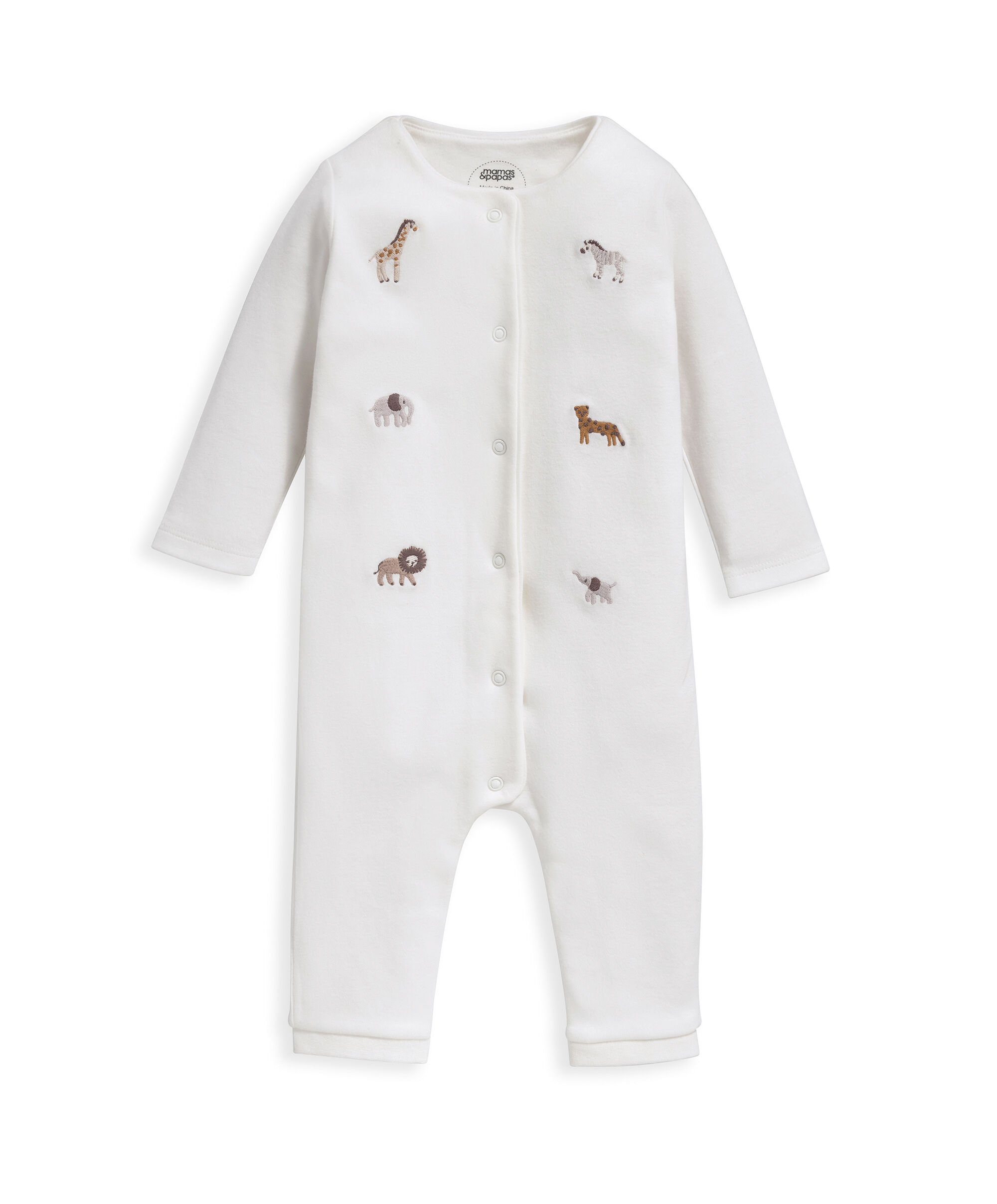 Safari Embroidered Romper