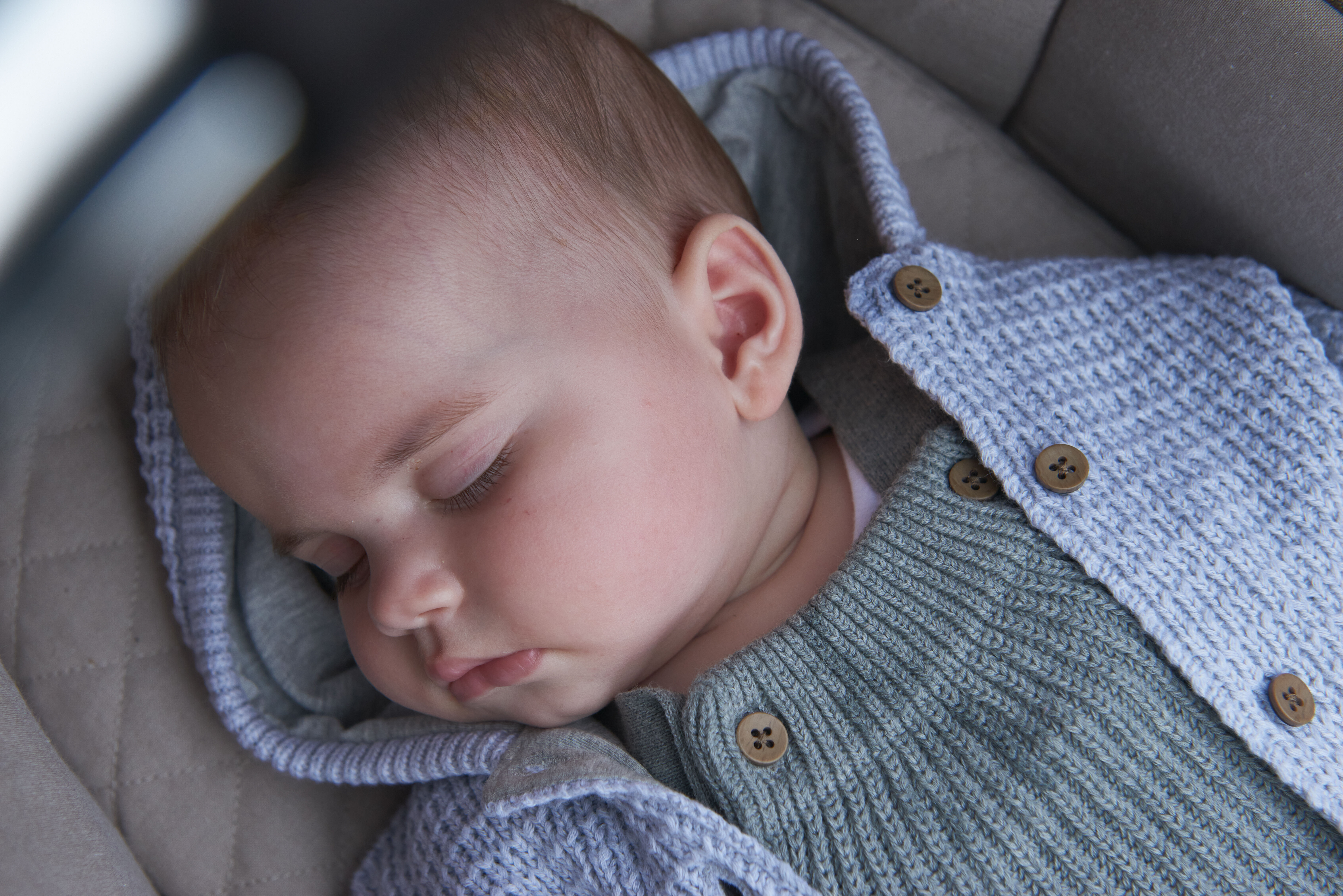 Grey Knitted Cardigan image number 7