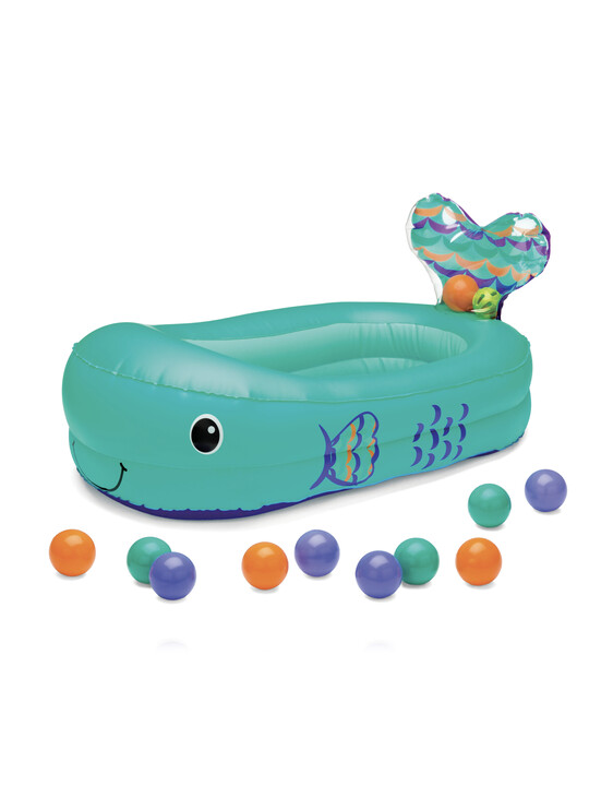 Infantino Whale Inflatable Bath Tub with Temperature Sensor image number 1