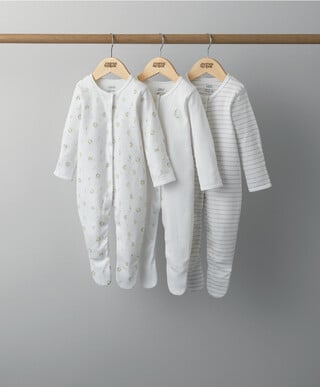 3 Pack Under the Stars Sleepsuits