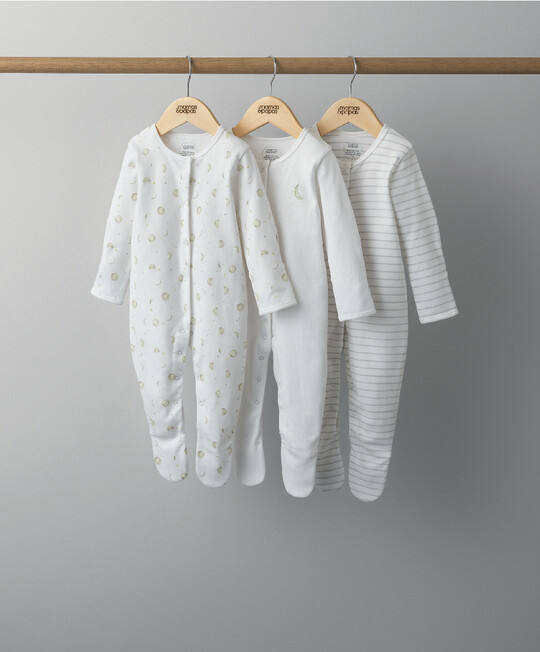 3 Pack Under the Stars Sleepsuits image number 1
