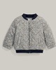Liberty Print Quilted Bomber Jacket Blue image number 1