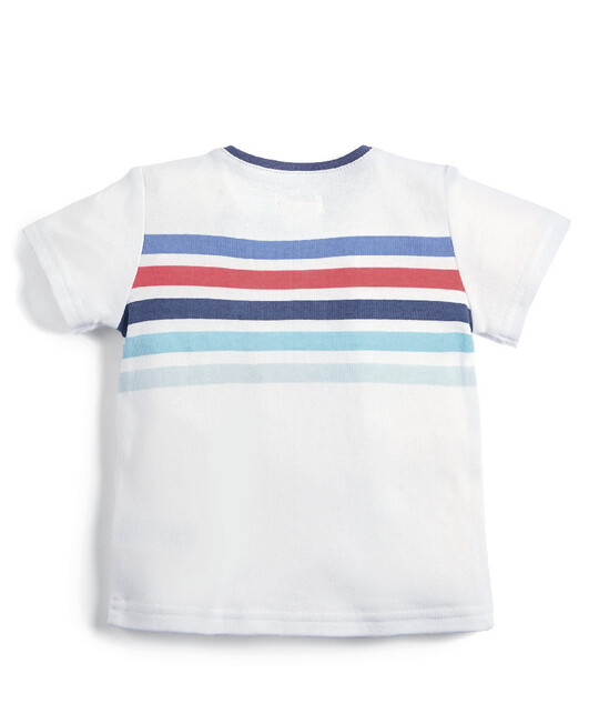 Multicoloured Stripe T-Shirt image number 2