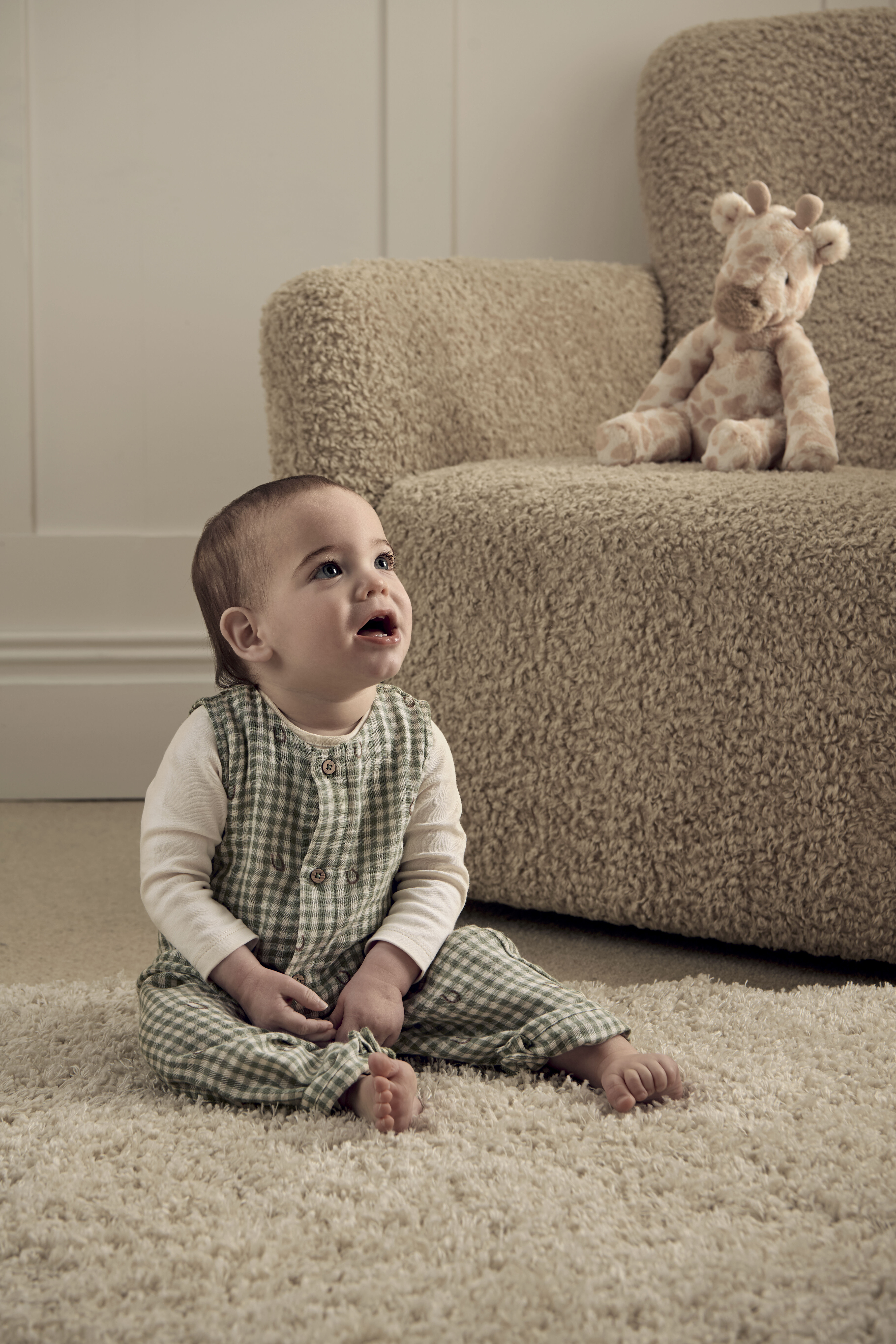 Gingham Romper & Bodysuit