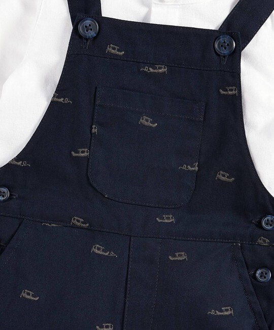 Embroidered Dungaree Set image number 5