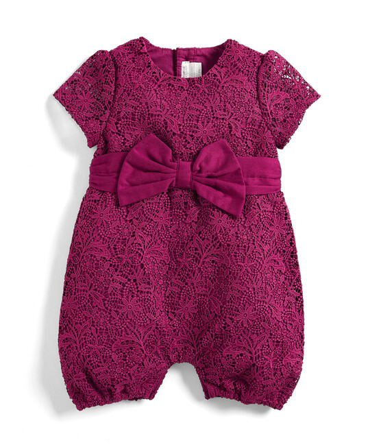 Lace Bow Romper image number 1