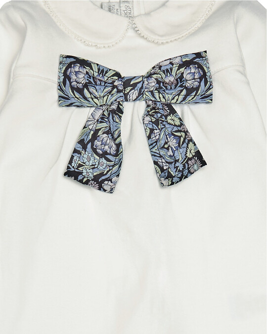 Liberty London Sea Grass Print Bow All-in-One image number 3