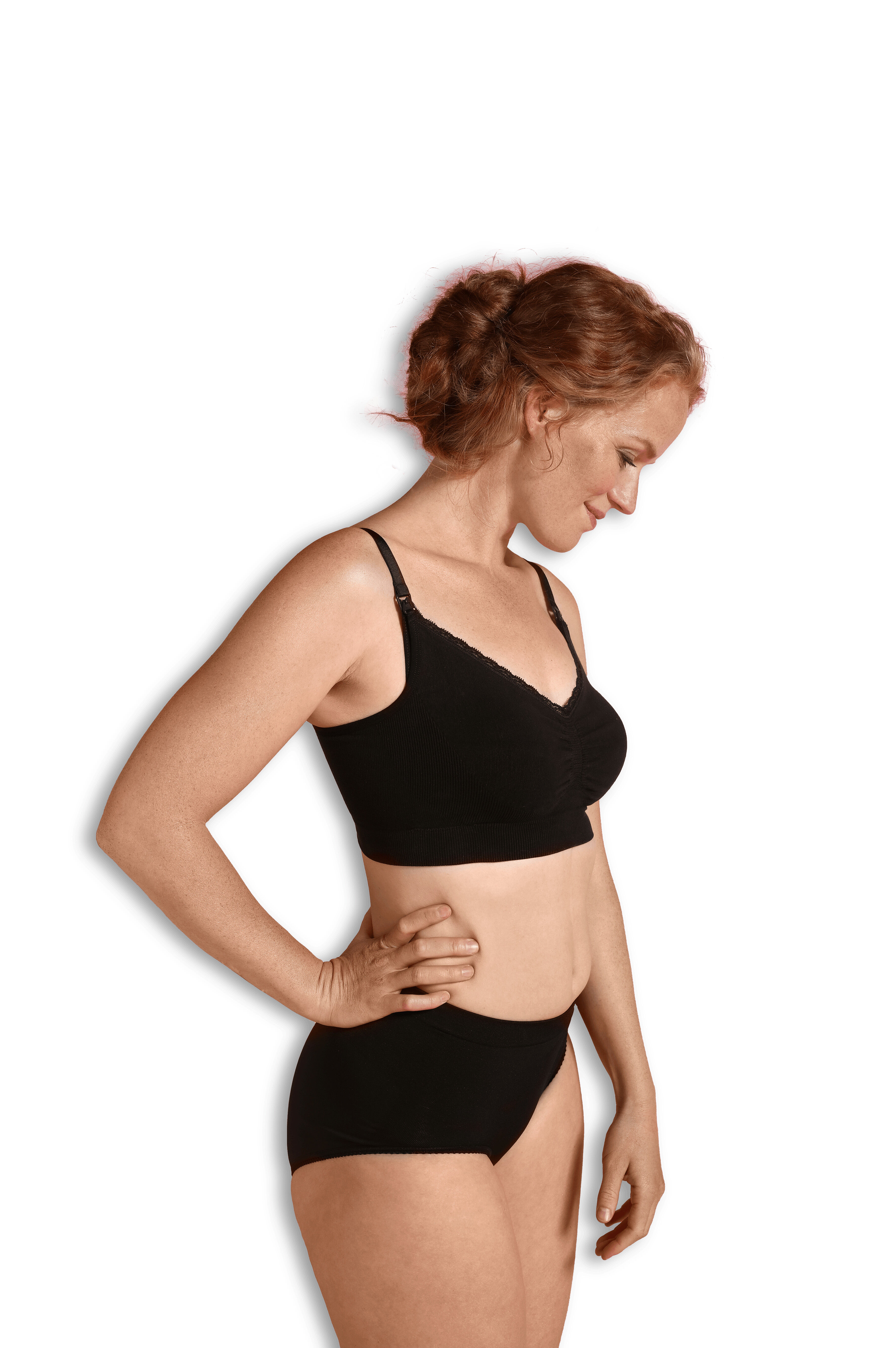 Cariwell Cariwell Organic Maternity & Nursing Bra-M Black image number 3