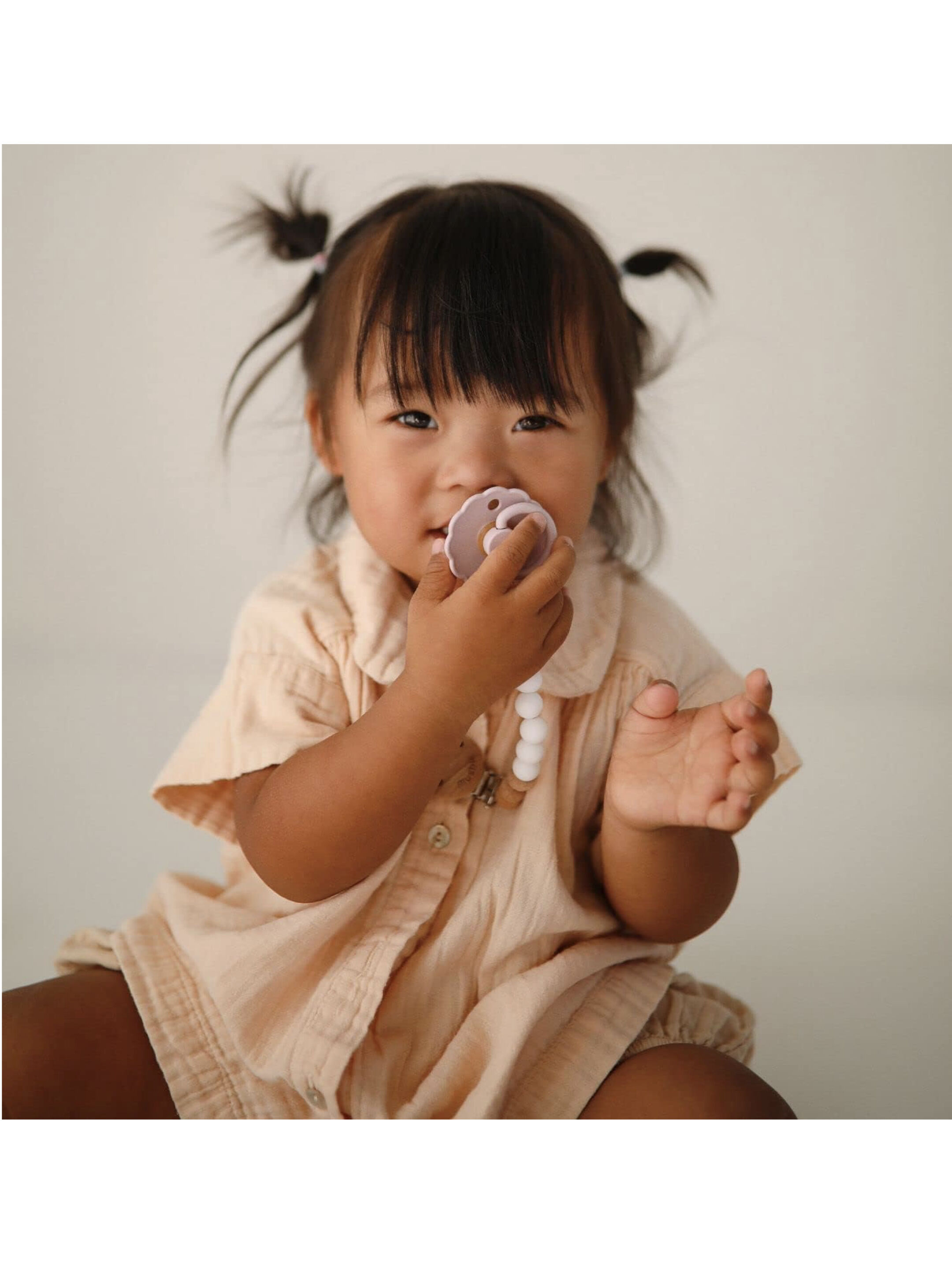 FRIGG Daisy Latex Baby Pacifier 6-18M 2-Pack Aurora/Croissant&nbsp; - Size 2 image number 5