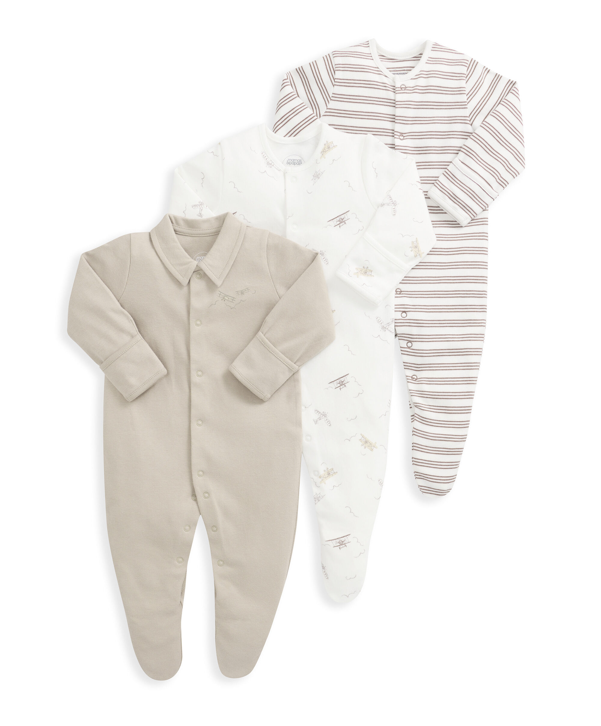 3 pack Nostalgic Travels Sleepsuits image number 2