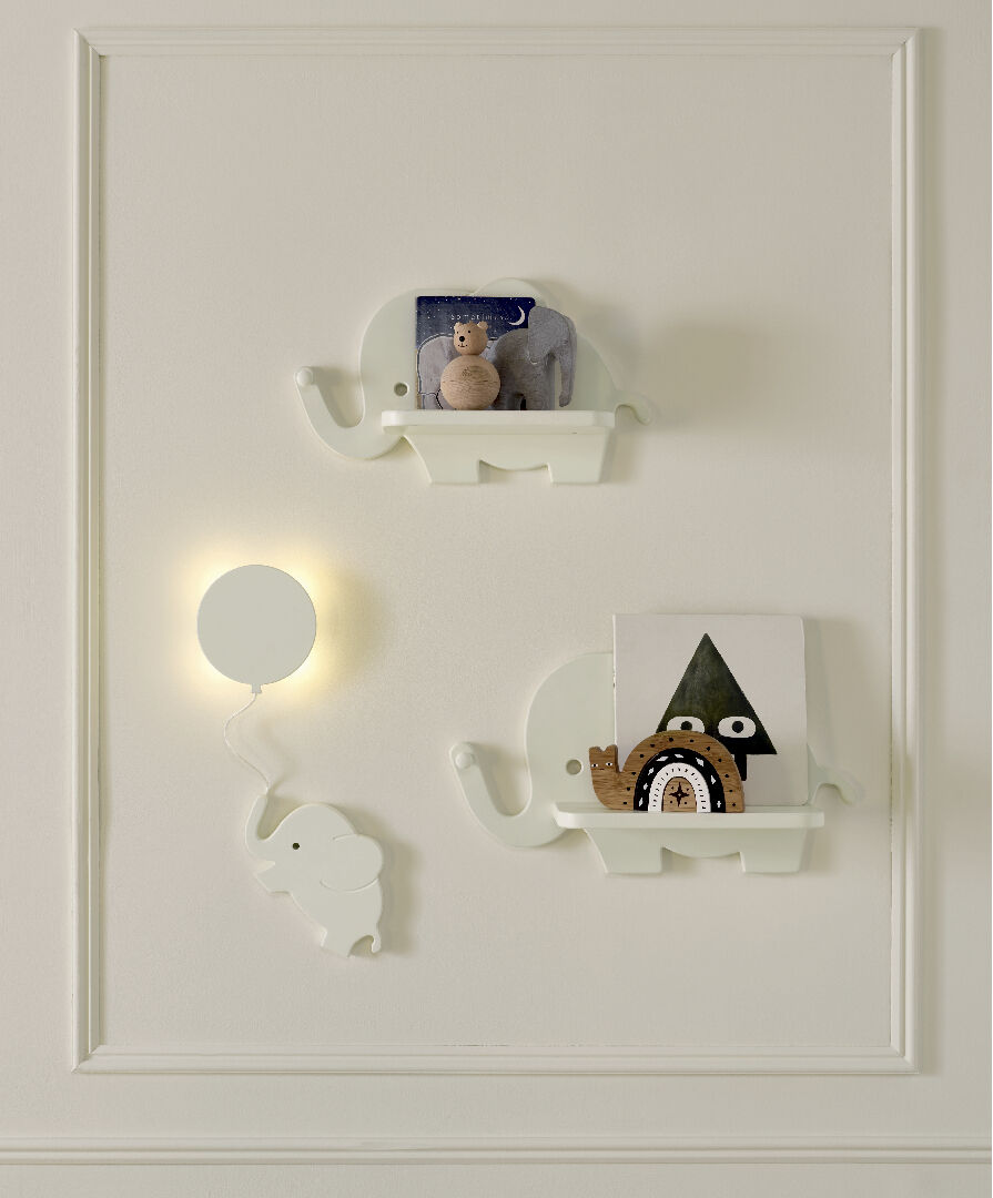 Elephant Shelves &amp; Nightlight