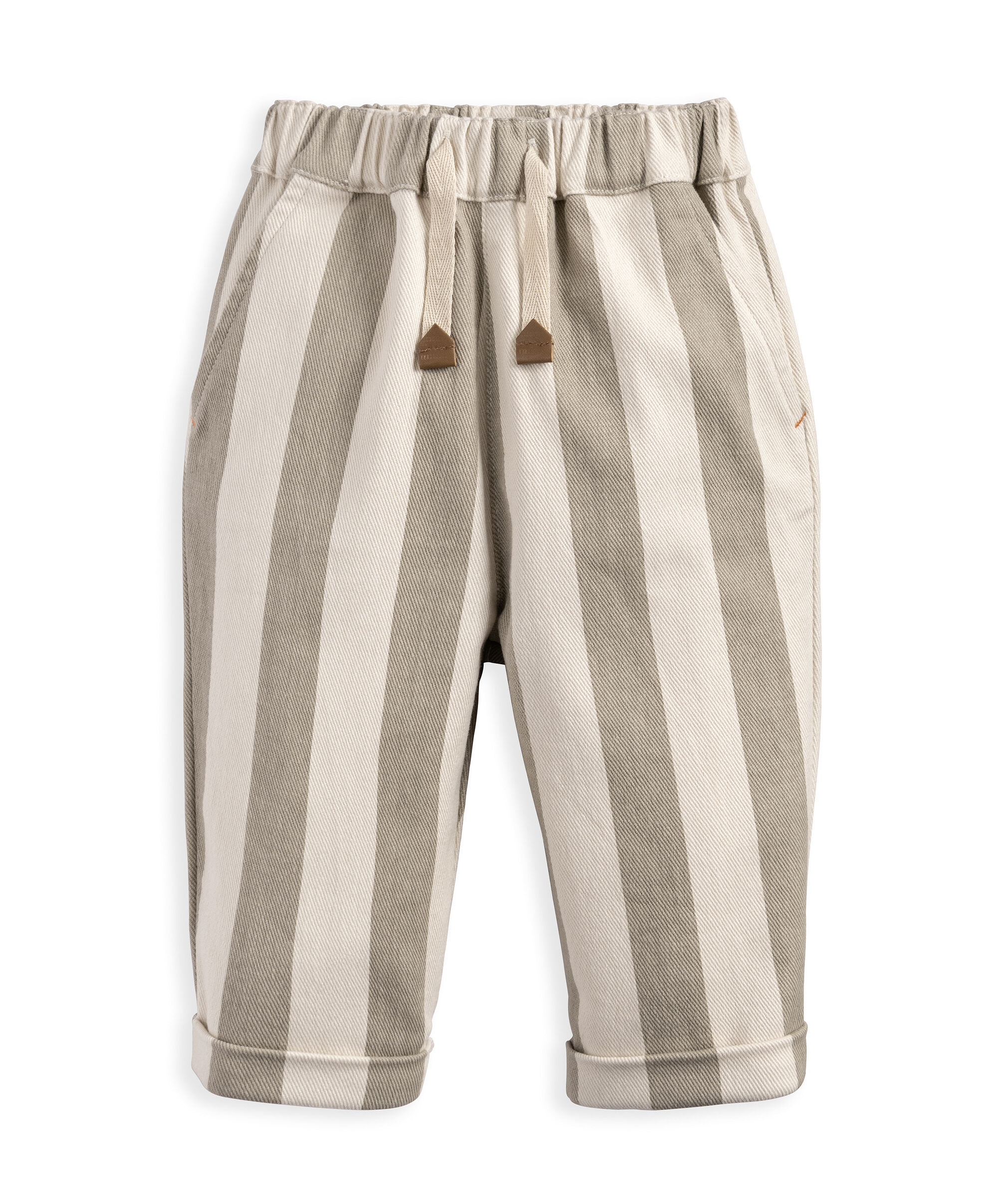 Stripped Twill Joggers image number 4
