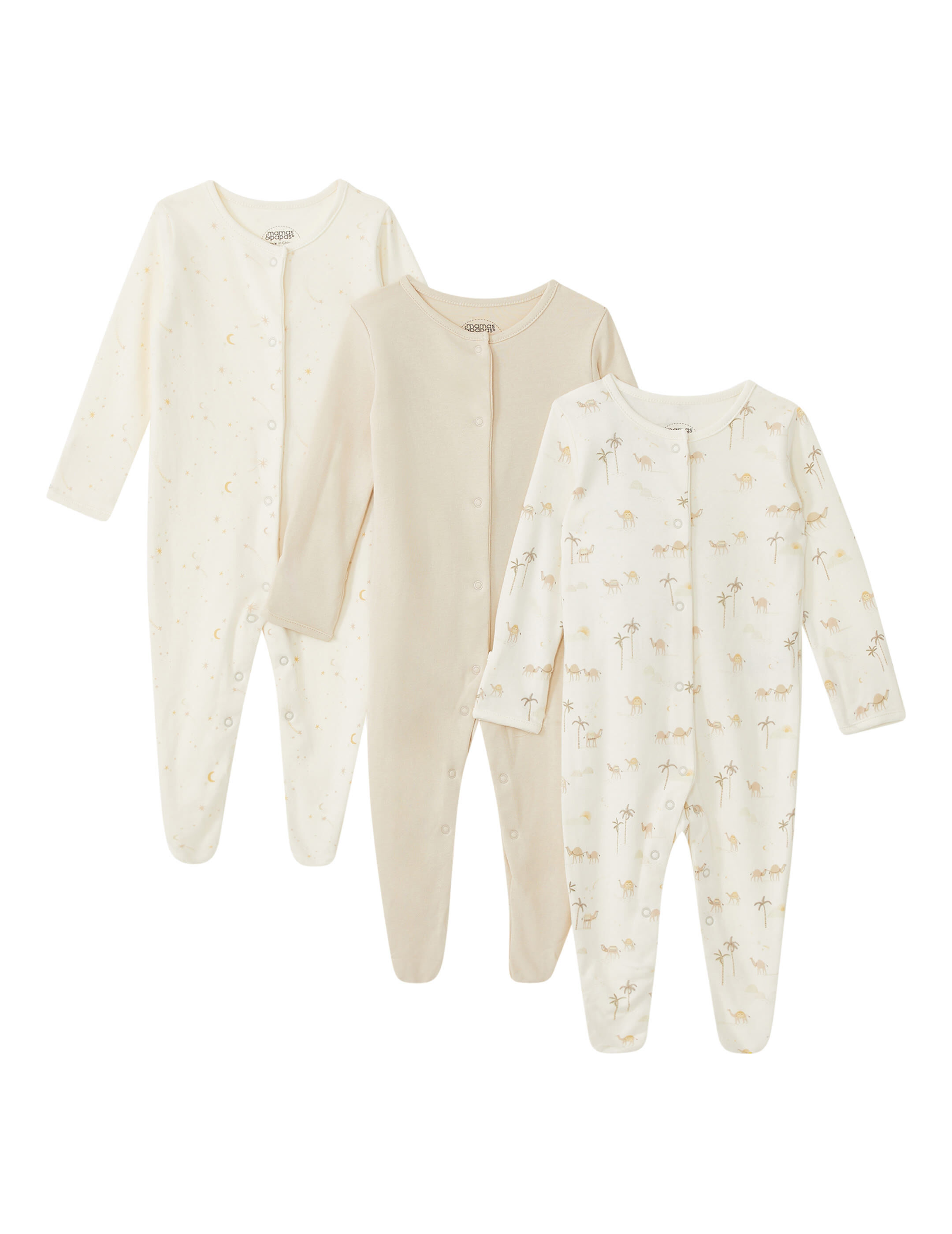 3 Pack Desert Sky Sleepsuits