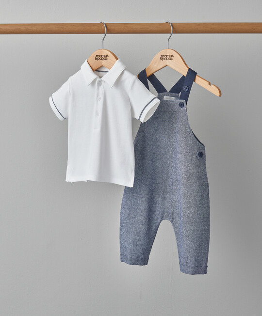 2 Piece Chambray Dungaree Set image number 2