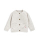 Oatmeal Embroidered Cardigan image number 2
