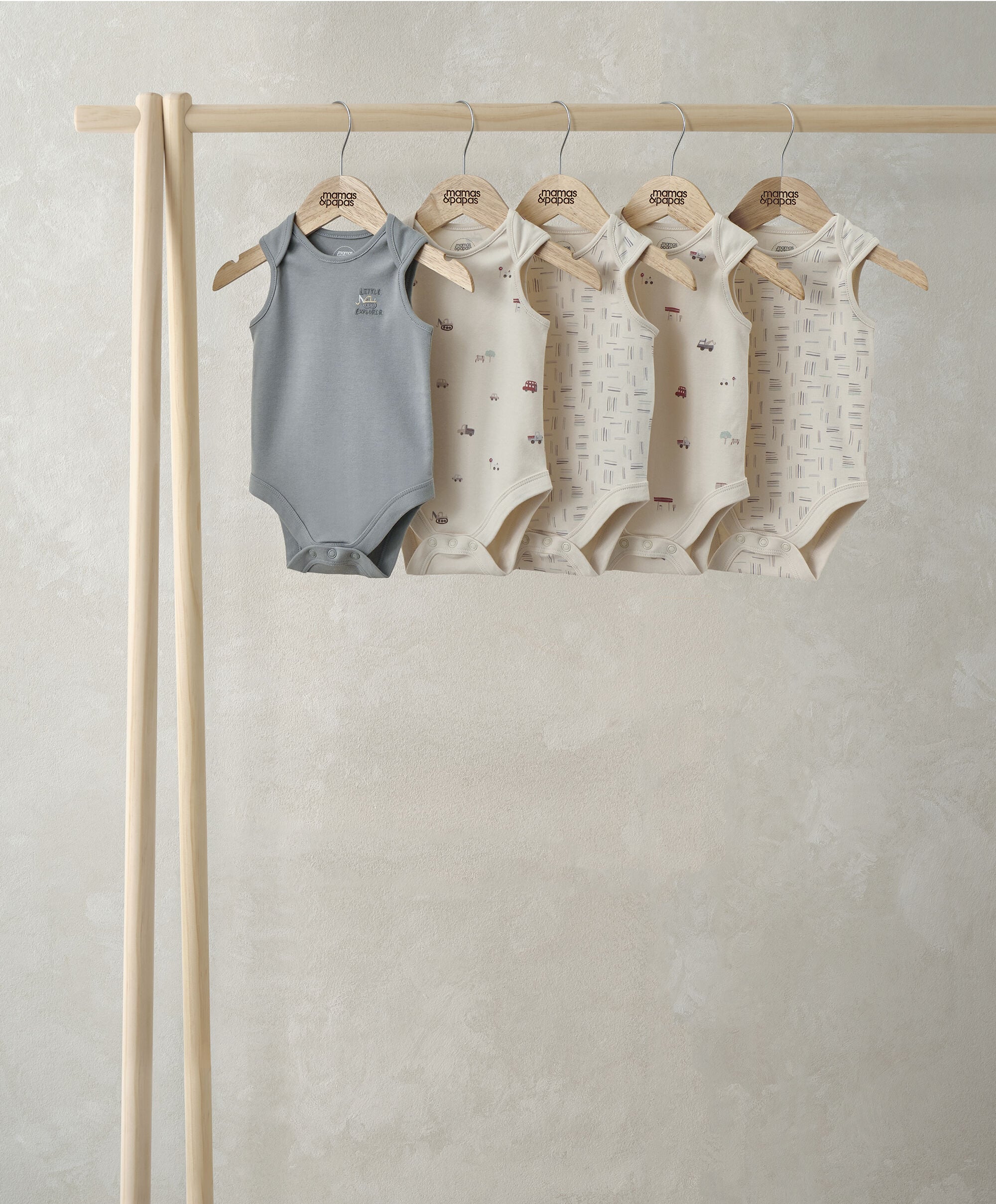 Little Explorer Short-Sleeved Bodysuits (Pack of 5) 