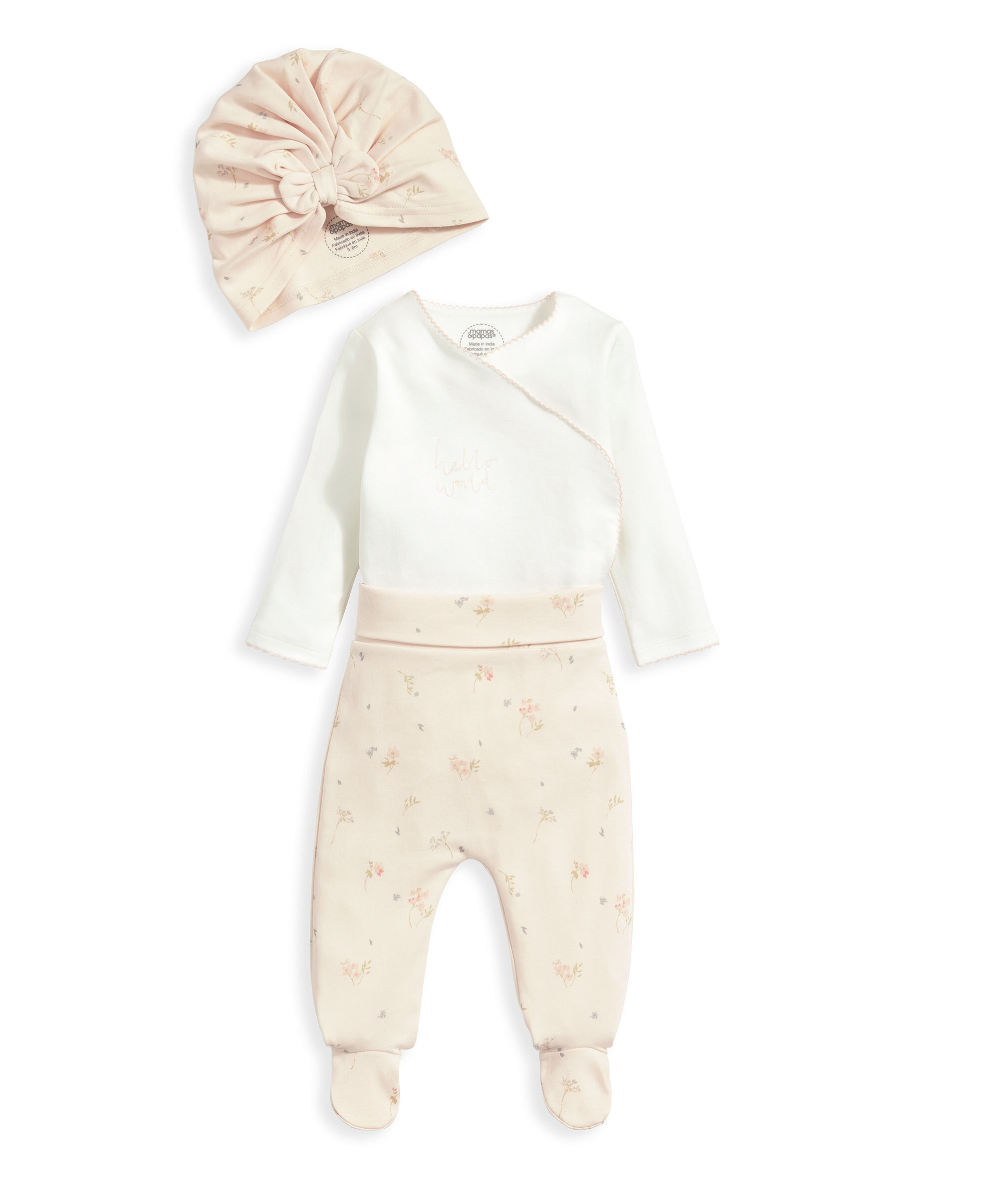 My First Outfit Set (3 Piece) - Floral image number 2