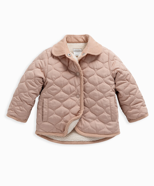 Pink Quilted Jacket image number 1