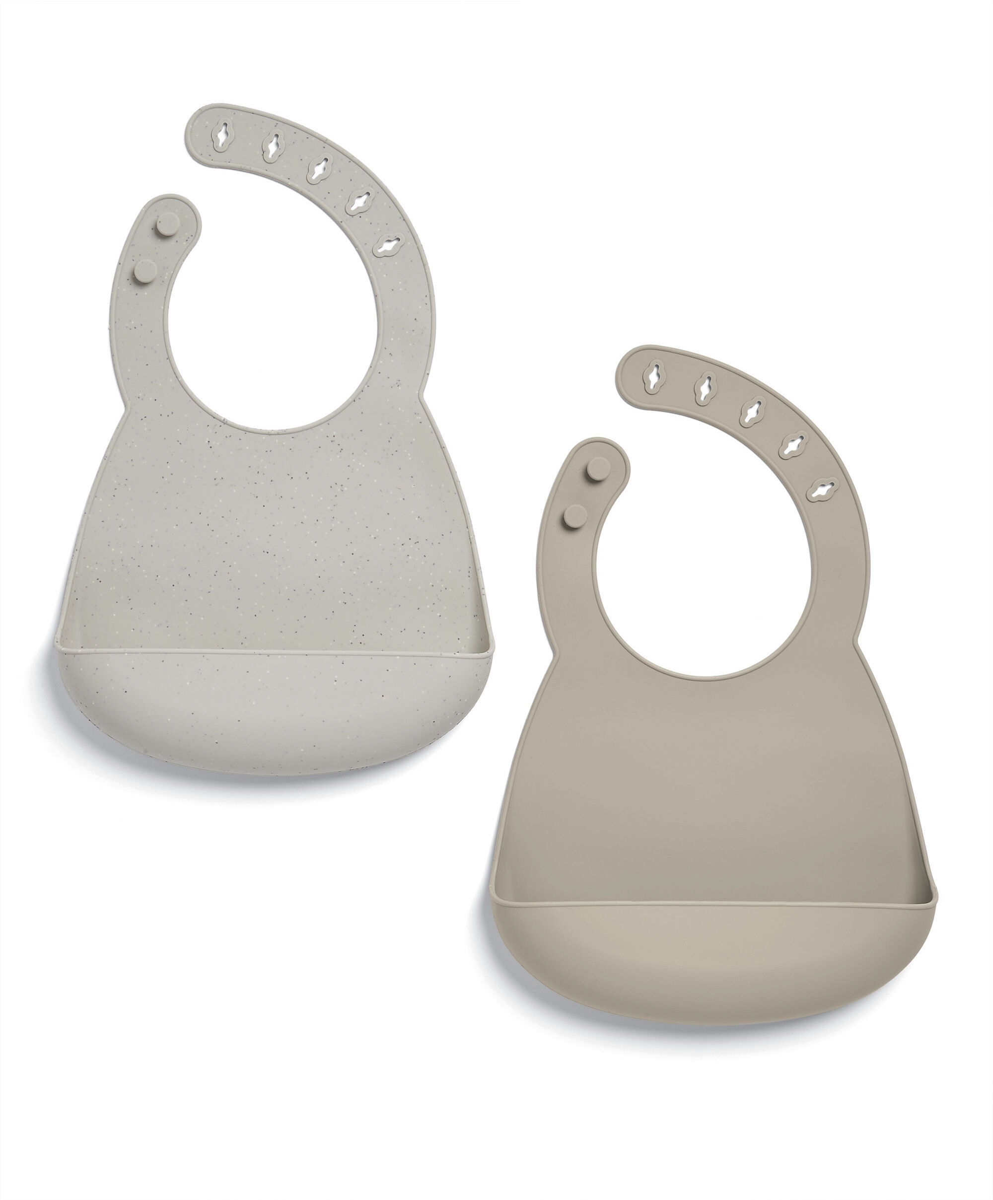 Silicone Bibs (Pack of 2) - Neutral Speckle image number 2