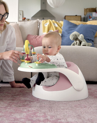 Baby Snug & Activity Tray - Blossom