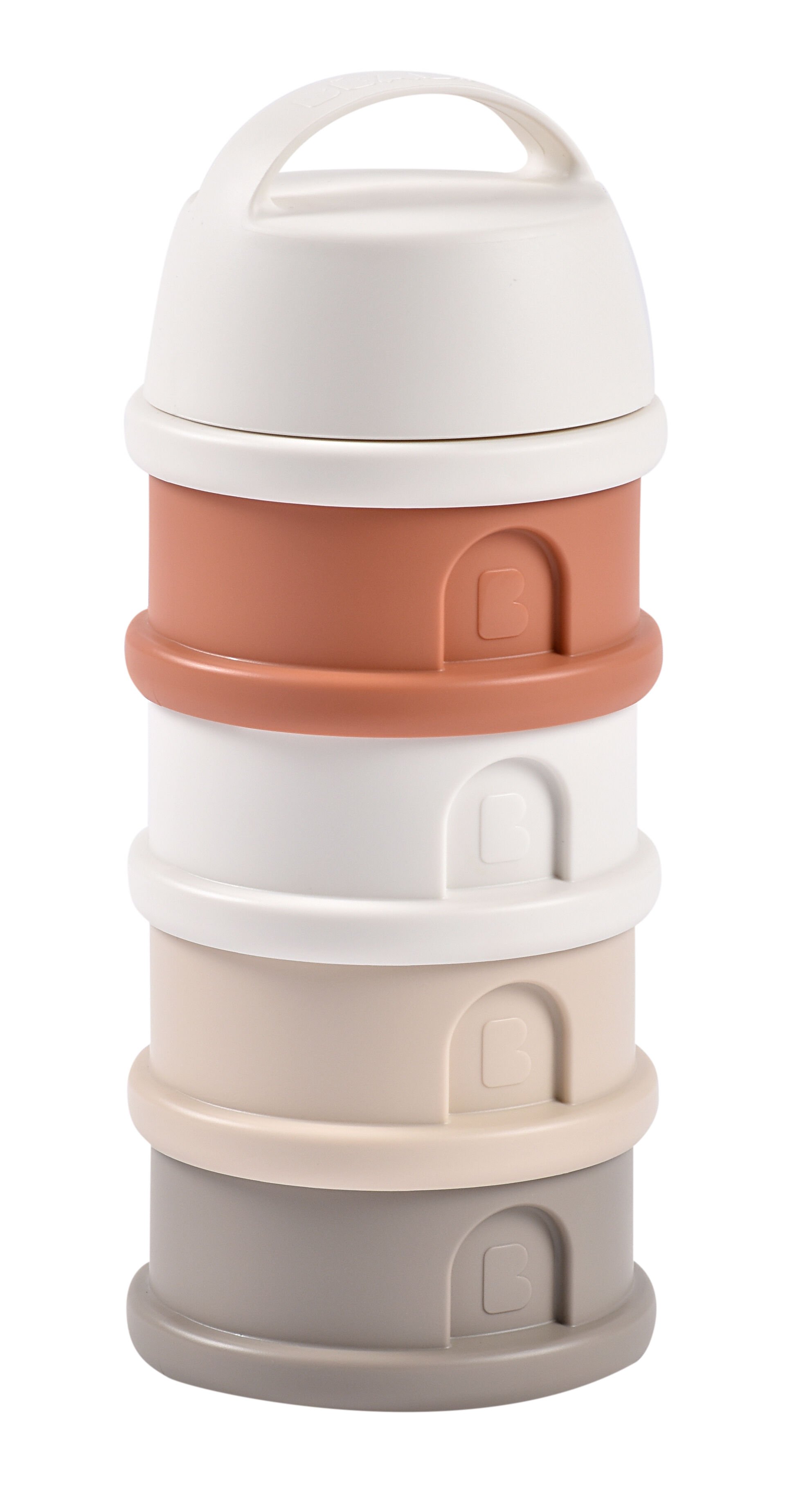 Beaba Formula Milk Container 4 Compartments&nbsp;&nbsp;Cotton White Terracotta image number 2